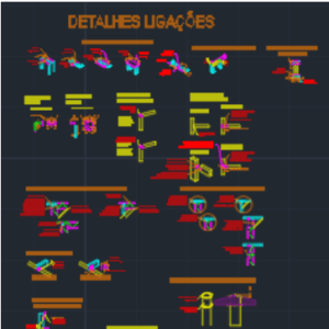 Planilha ligação metálica – Incluso detalhes DWG