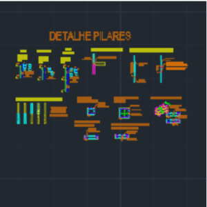 Planilha Pilar Concreto armado(central, canto e extremidade) – Incluso detalhes DWG