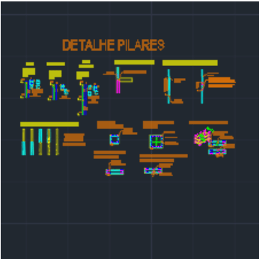 Planilha Pilar Concreto armado(central, canto e extremidade) – Incluso detalhes DWG