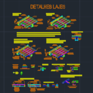 Planilhas dimensionamento Lajes – Incluso detalhes DWG